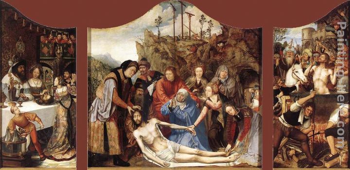 St John Altarpiece painting - Quentin Massys St John Altarpiece art painting